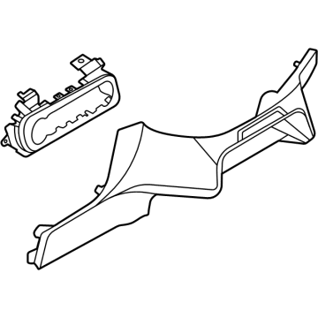 Ford LJ6Z-7804654-AA Center Reinforcement