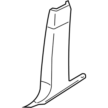 Ford FL1Z-7824356-AB Lower Center Pillar Trim, Passenger Side