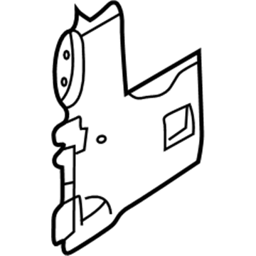 Ford YW4Z-54044F80-AA Radio Mount Bracket