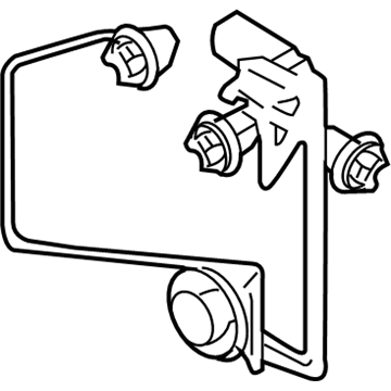 Ford 8A8Z-13410-A Socket & Wire, Rear