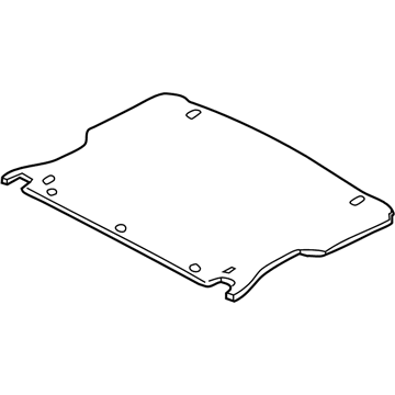 Ford 5L8Z-7813046-AAA Mat, Black, Rear
