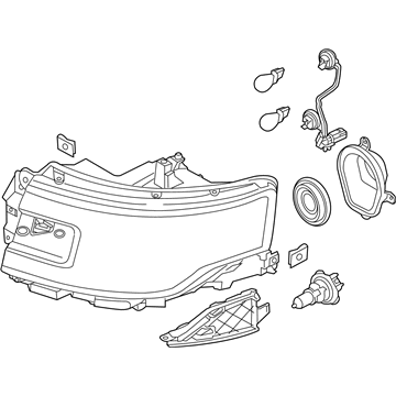 Ford DA8Z-13008-C Headlamp Assembly, Front Driver Side