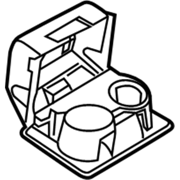 Ford 8C3Z-2513562-AF Cup Holder, Charcoal