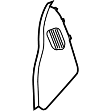 Ford 8C3Z-2504481-AC Side Cover, Charcoal/Steel Gray, Front Driver Side