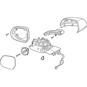 2022 Lincoln Aviator Car Mirror - LC5Z-17683-BBPTM