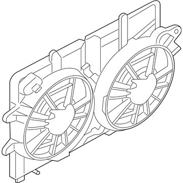 Ford Cooling Fan Assembly - 5M6Z-8C607-AH