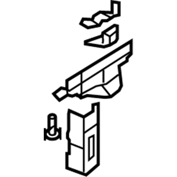 Ford 5G1Z-54108A27-AA Inner Rail Reinforcement, Front Driver Side