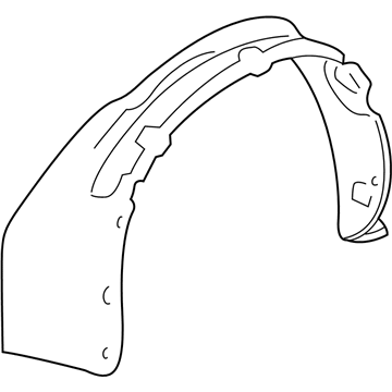 Ford 5L8Z-16103-AA Fender Liner, Front Driver Side