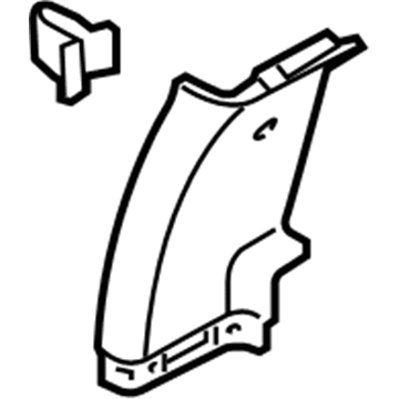 Ford BC3Z-26278D12-AA Upper Pillar Trim, Passenger Side