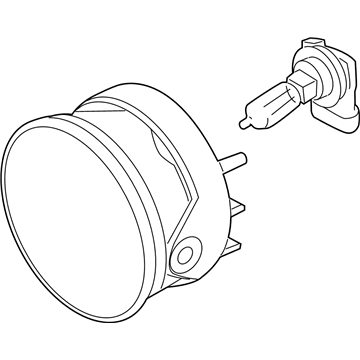 Ford AL1Z-15200-B Fog Lamp Assembly, Front