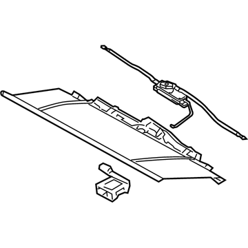 Ford AG1Z-54402A34-D Sunshade, Rear