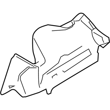 Ford AG1Z-5445423-AA Trunk Side Trim, Rear Driver Side