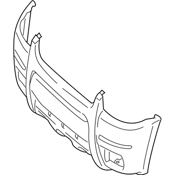 Ford 5L8Z-17D957-BAA Bumper Cover, Front