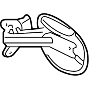 Ford 5F9Z-74405A26-AA Fuel Door
