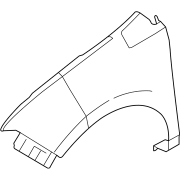 Ford 8A1Z-16005-A Fender, Front Passenger Side