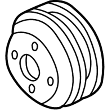 1994 Ford E-350 Econoline Water Pump Pulley - F2TZ-8509-D