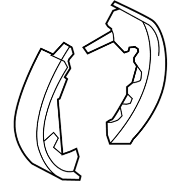 Mercury Brake Shoe - LU2Z-2V200-J