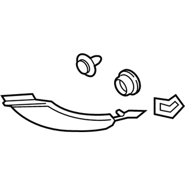 Ford FA1Z-5831011-AJ Rear Pillar Trim