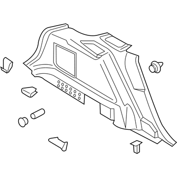 Ford FA1Z-5831013-AS Quarter Trim Panel
