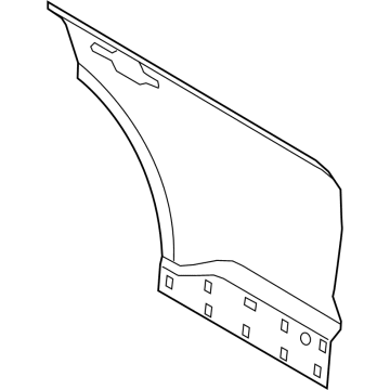 Ford M1PZ-7824700-A Outer Panel, Rear Passenger Side