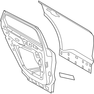 Ford M1PZ-7824630-A Door Shell