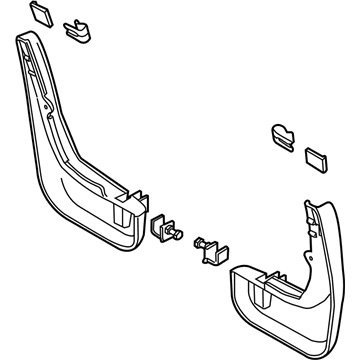 Ford 2T1Z-16A550-A Mud Guard, Front