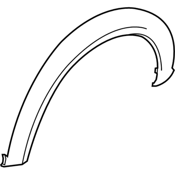 Ford 7T1Z-58278L00-AA Wheel Opening Molding, Front Passenger Side