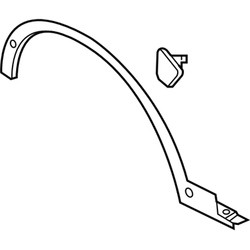 Ford CJ5Z-16268-AB Wheel Opening Molding