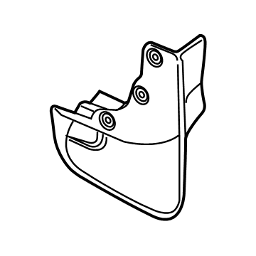 Ford DJ5Z-16A550-AA Mud Guard, Front
