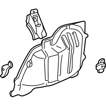 Ford YS4Z-5427887-CA Inner Wheelhouse, Rear Driver Side
