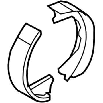 Ford 8C2Z-2648-A Parking Brake Shoes, Rear