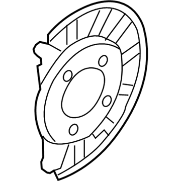 Ford 8C2Z-2390-A Backing Plate, Rear