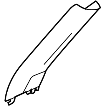 Ford 8A8Z-7403598-CA Windshield Pillar Trim, Black, Passenger Side