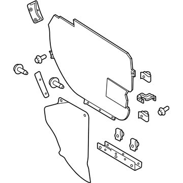 Ford EB5Z-78201B69-A Insert Panel, Front Driver Side