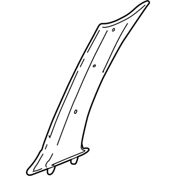 Ford 1F1Z-5403599-AAA Windshield Pillar Trim, Driver Side