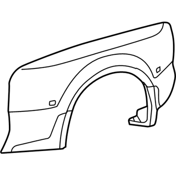 Ford 3C3Z-16313-BA Rear Fender, Driver Side