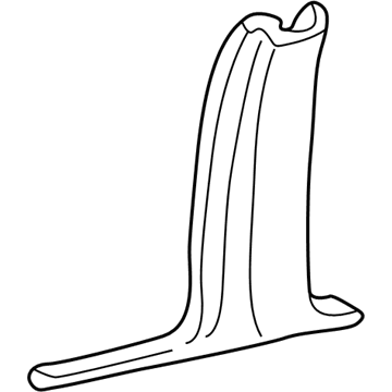 Ford 3W1Z-5424346-BAC Lower Center Pillar Trim, Passenger Side