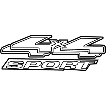 2000 Ford Ranger Emblem - YL5Z-9942528-BAA