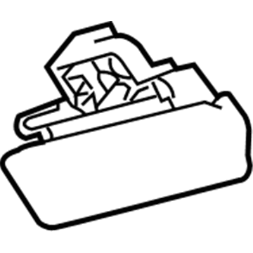 Ford 8A8Z-6306072-AB Latch, Charcoal Black, Front