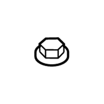 Ford -W712334-S442 Trans Mount Bracket Nut