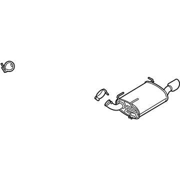 Ford DR3Z-5230-F Muffler, Front Driver Side