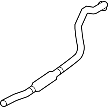 Ford BR3Z-5A212-A Exhaust Pipe, Rear Passenger Side