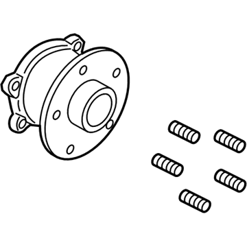 Ford CV6Z-1104-H Hub Assembly, Rear