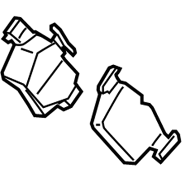 Ford DG9Z-2200-E Brake Pads, Rear
