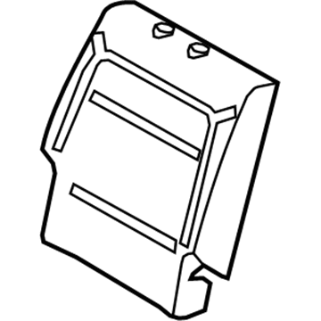 Ford CA8Z-7466800-C Seat Back Pad, Rear Center Passenger Side