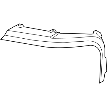 Ford FL7Z-16228-A Grille Surround, Front Passenger Side