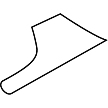 Ford AE8Z-58292A23-A Stone Guard, Rear Driver Side