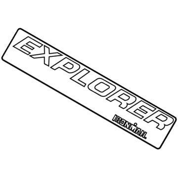 Ford 7L2Z-7842528-A Nameplate, Rear