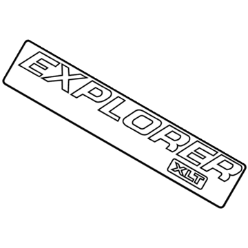 Ford 6L2Z-7842528-C Nameplate, Rear