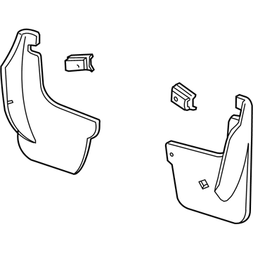 Ford Focus Mud Flaps - YS4Z-16A550-DA